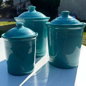 Fiestaware canisters